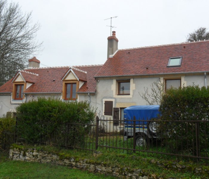 Petites tuiles et lucarnes après travaux